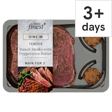 Tesco Finest Dine In Ranch Steaks with Peppercorn Melt 303g
