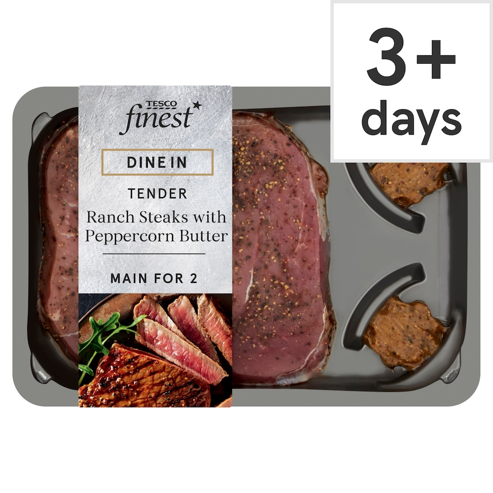 image 1 of Tesco Finest Dine In Ranch Steaks with Peppercorn Melt 303g