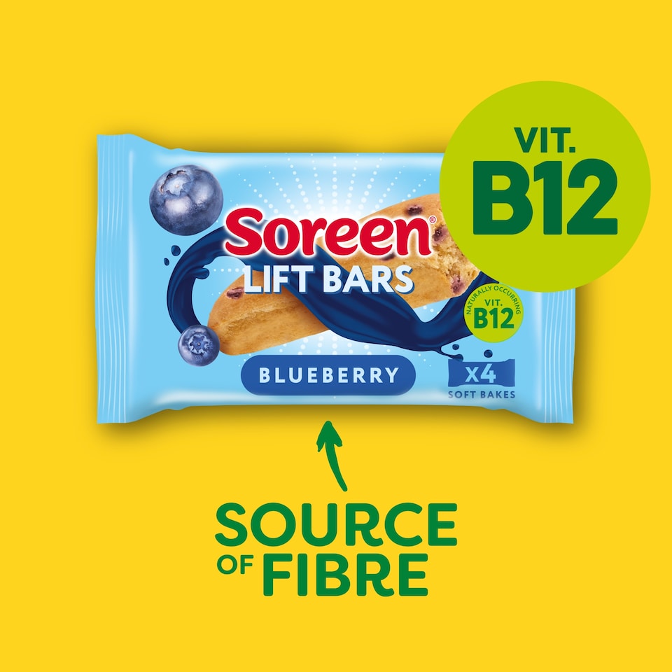 image 1 of Soreen Lift Bars - Blueberry 4 Pack 168g