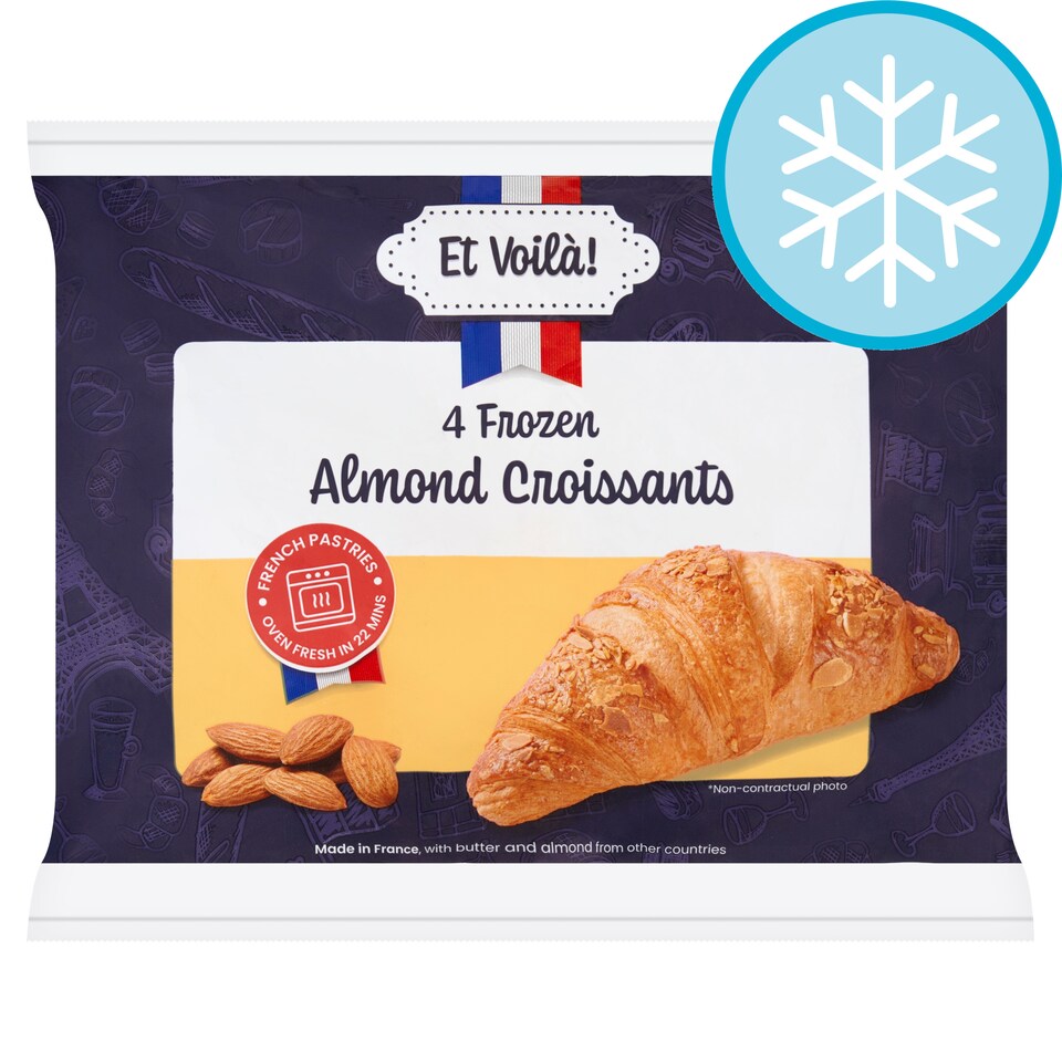 Et Voila 4 Frozen Almond Croissants 280g