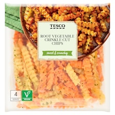 Tesco Root Vegetable Crinkle Cut Chips 500g