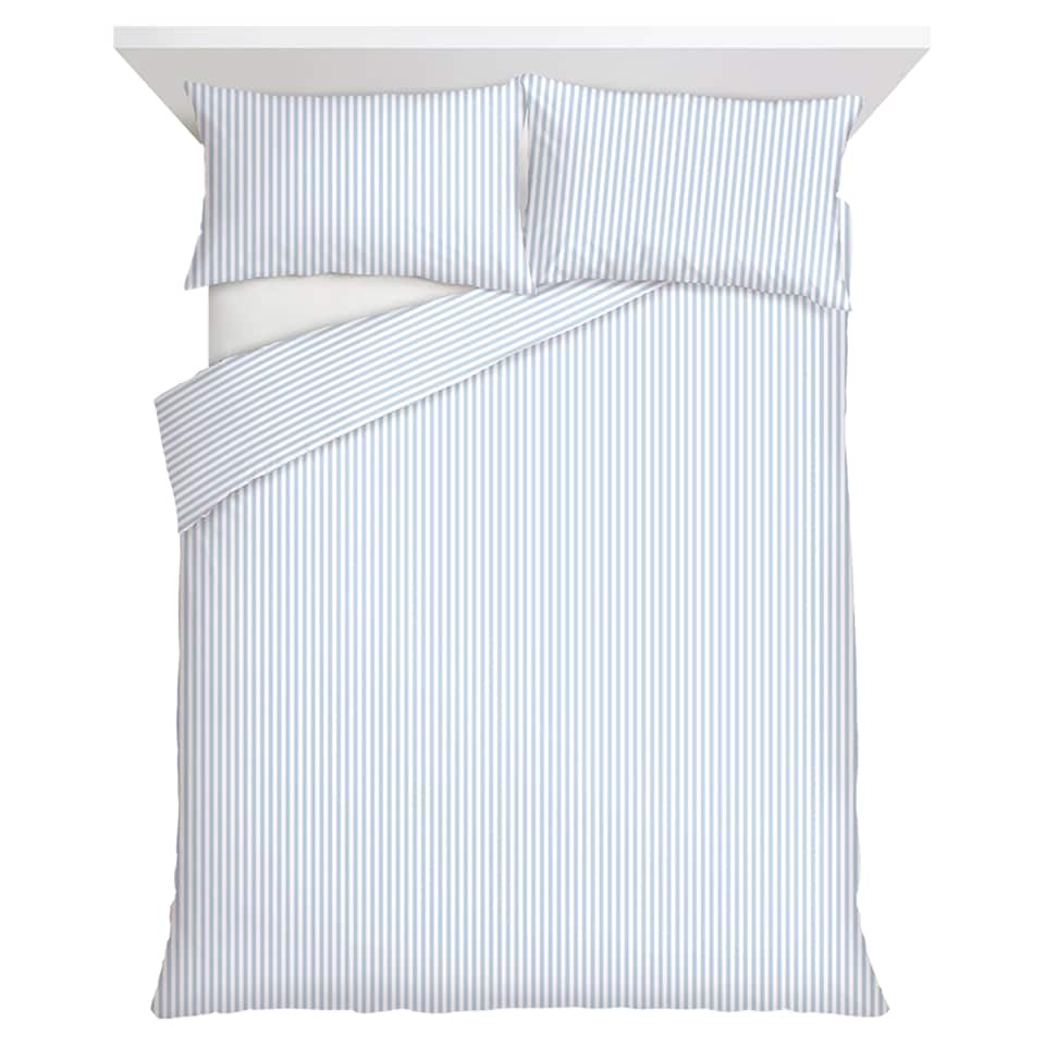 F&F Home Blue Stripe Duvet Set Double