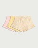 image 2 of F&F Baby 3-Pack Cotton Rich Ruffle Shorts in Yellow