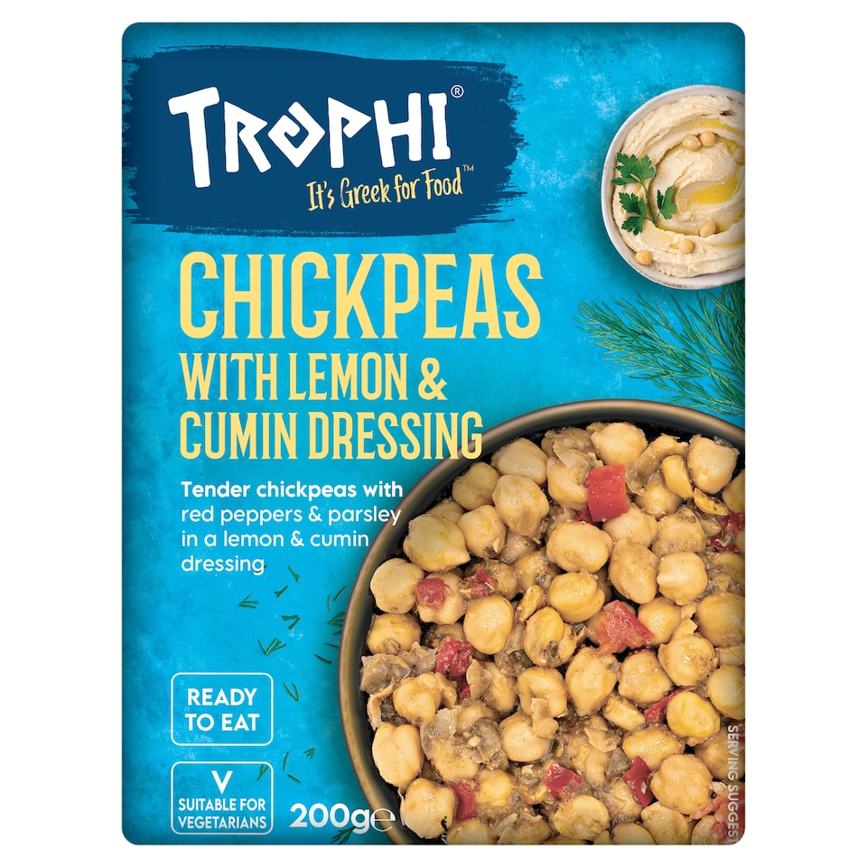 Trophi Chickpeas with Cumin & Lemon Dressing 200g
