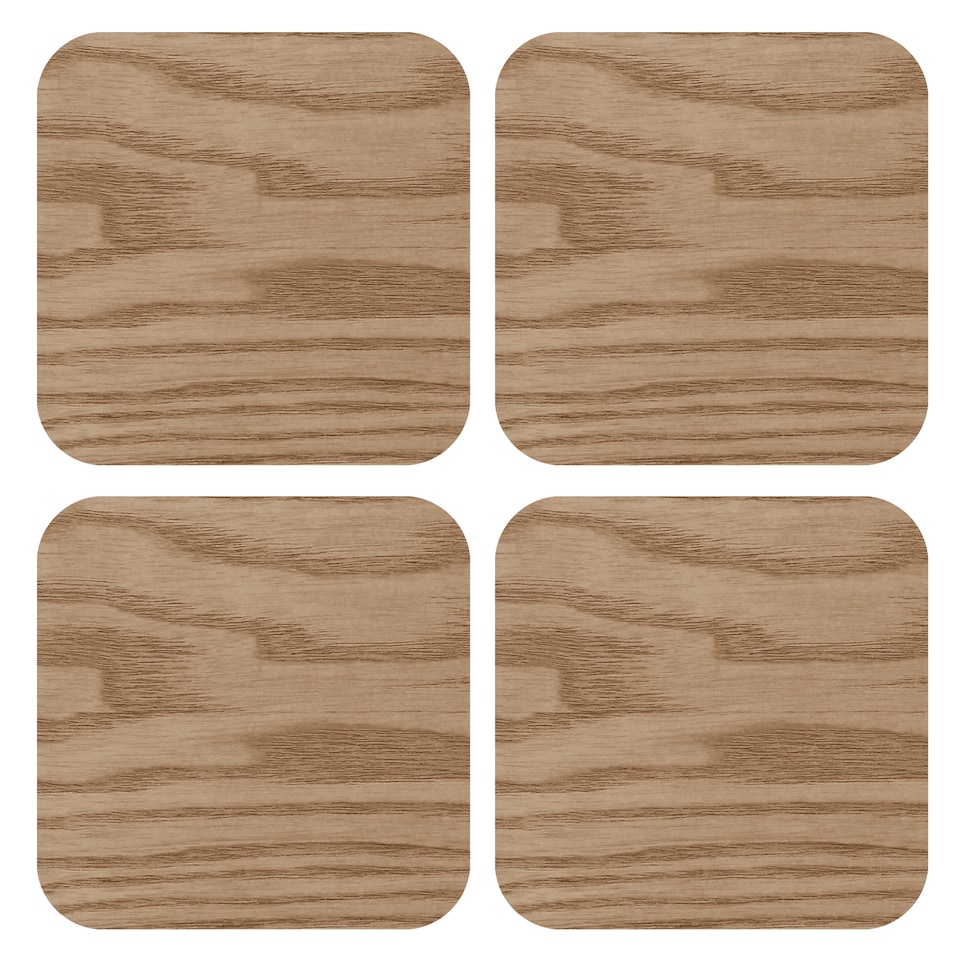 image 1 of F&F HOME Wooden Coasters 4 Pack