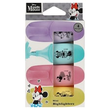 Disney Minnie Mouse Mini Highlighters 4 pcs