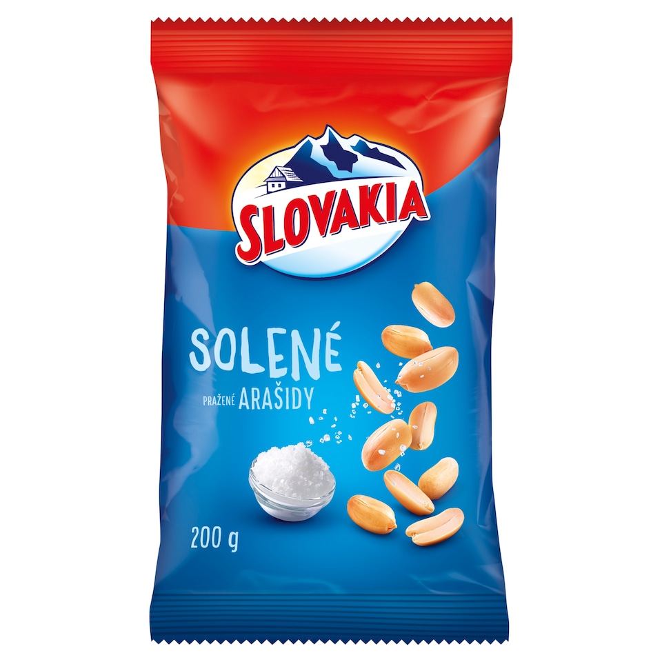 Slovakia Solené pražené arašidy 200 g