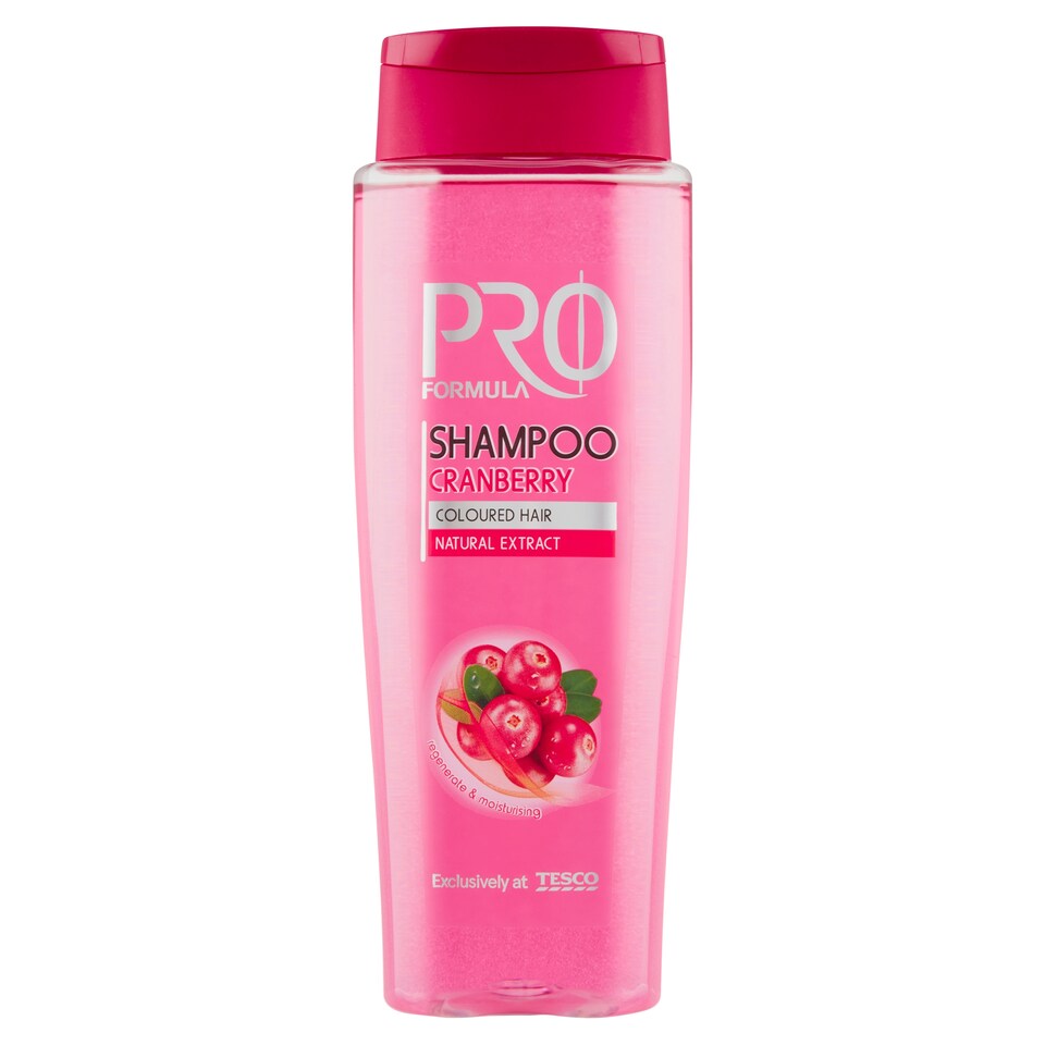 Tesco Pro Formula Šampón Cranberry 400ml