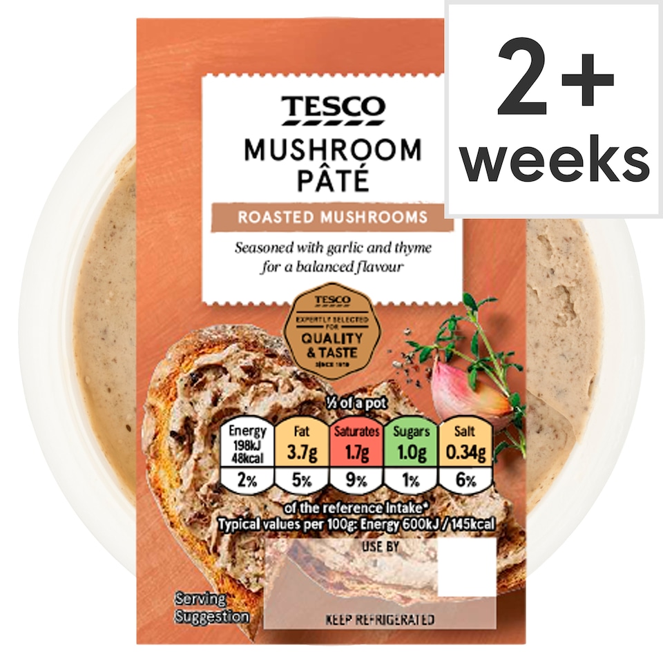 Tesco Mushroom Pate 100G
