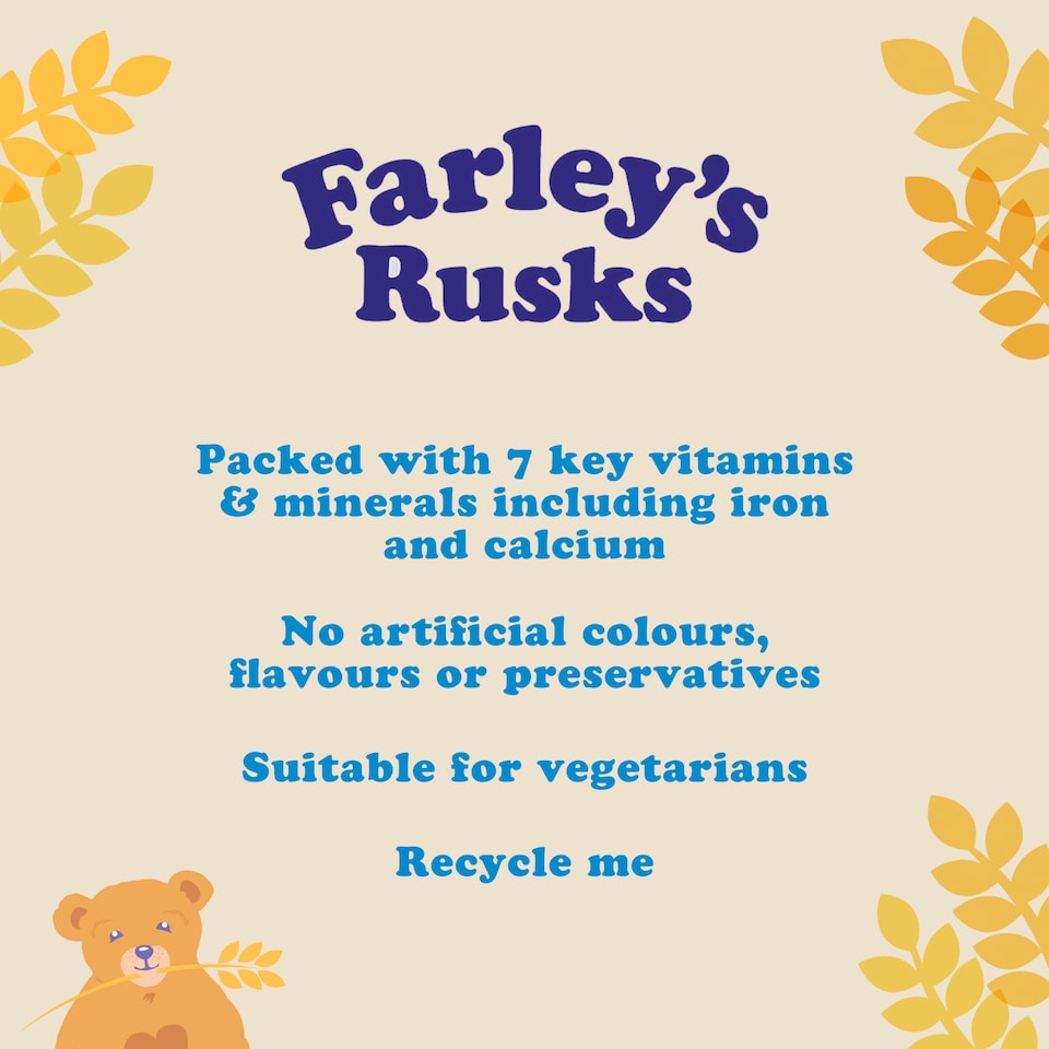 image 1 of Farley's Rusks Original Baby Food 300g