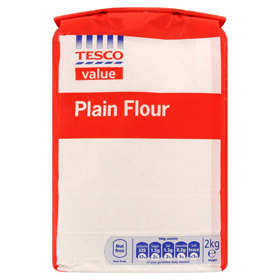 Tesco Everyday Value Plain Flour 2Kg