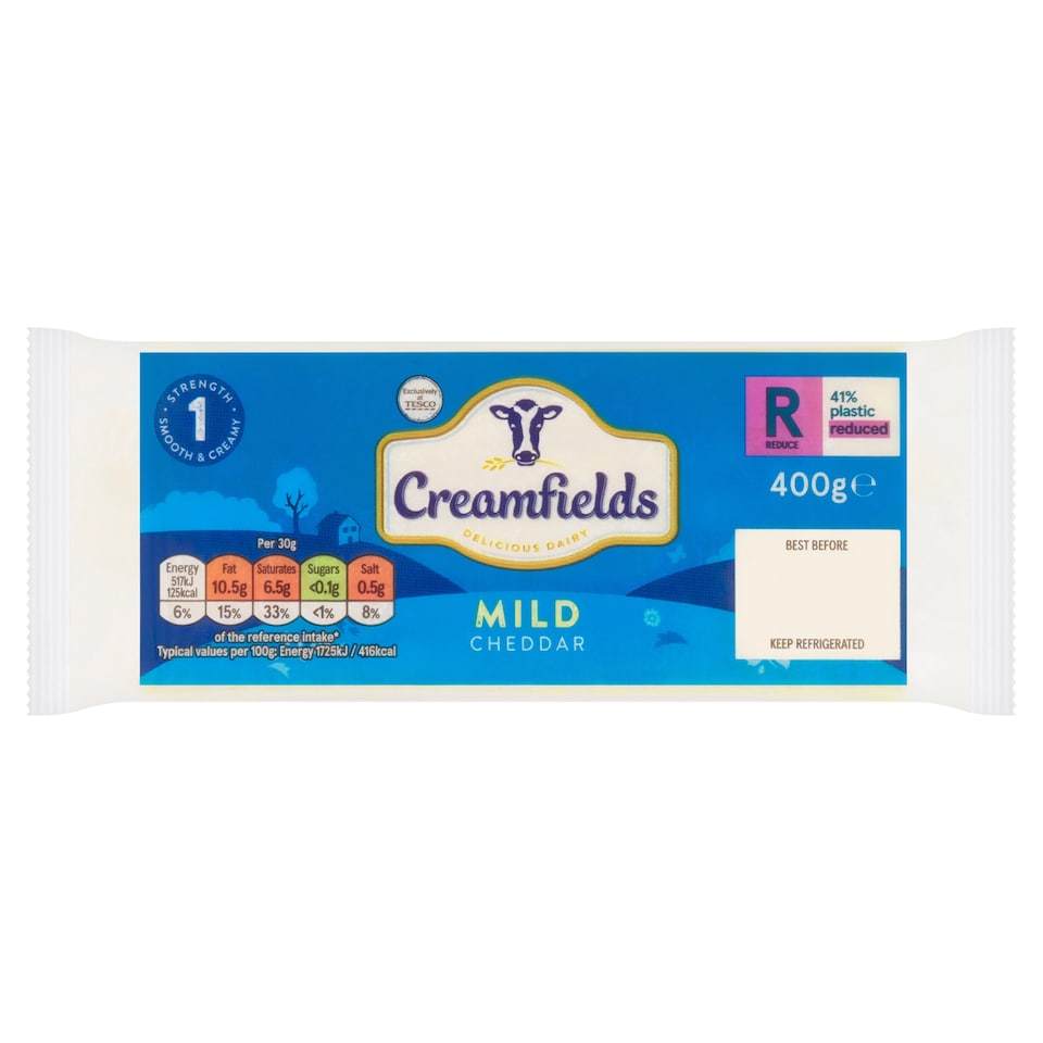 Creamfields Mild White Cheddar 400G