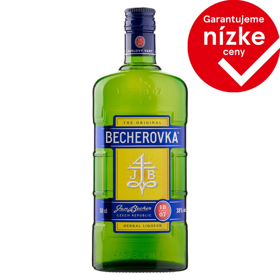 Becherovka Bylinný likér 38 % 50 cl