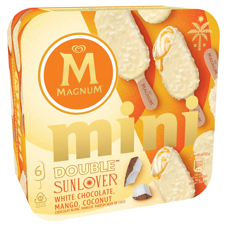 Obrázek 1 pro produkt Magnum Mini Double Sunlover 6 x 55ml (330ml)