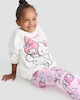 image 2 of Hello Kitty 2-Pack Cotton Rich Sweatshirt and Flared Leggings Set in Cream