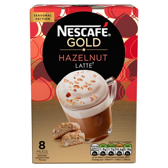 Nescafe Gold Limited Edition 8 Sachets X 19.5G Tesco Groceries