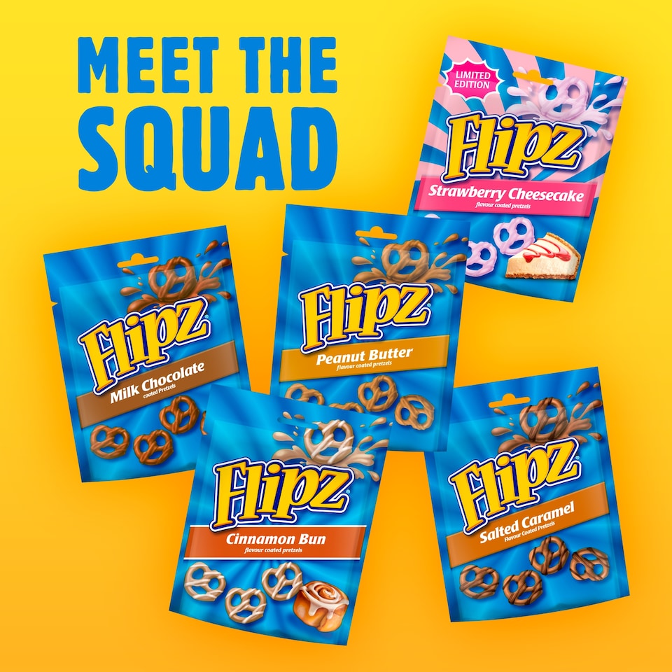 image 1 of Flipz Milk Chocolate Coated Pretzels 90G