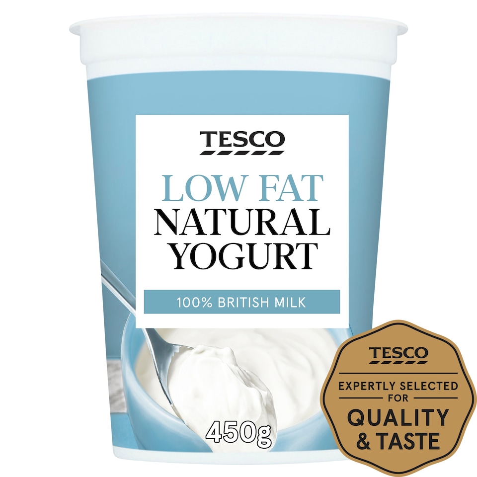 Tesco Low Fat Natural Yogurt 500G