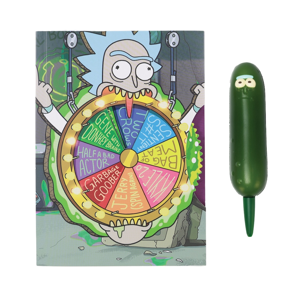 image 1 of Rick & Morty Notebook & Pickle Pen Christmas Gift Set