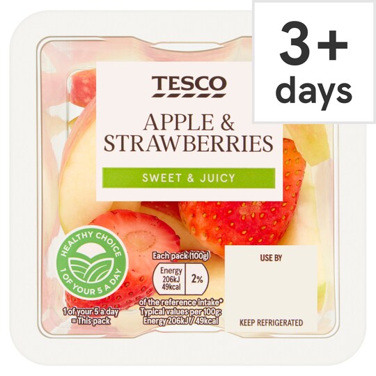 Tesco Apple & Strawberry 100G Tesco Groceries