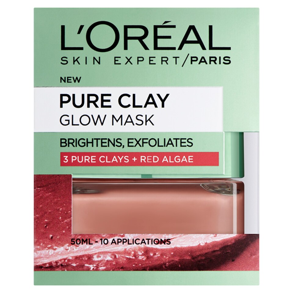 image 1 of L'oreal Pure Clay Glow Mask Red 50Ml