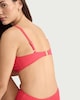 image 3 of F&F Ribbed Padded Bikini Top in Pink