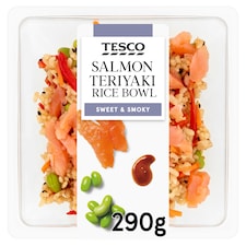 Tesco Salmon Teriyaki Rice Bowl 290G