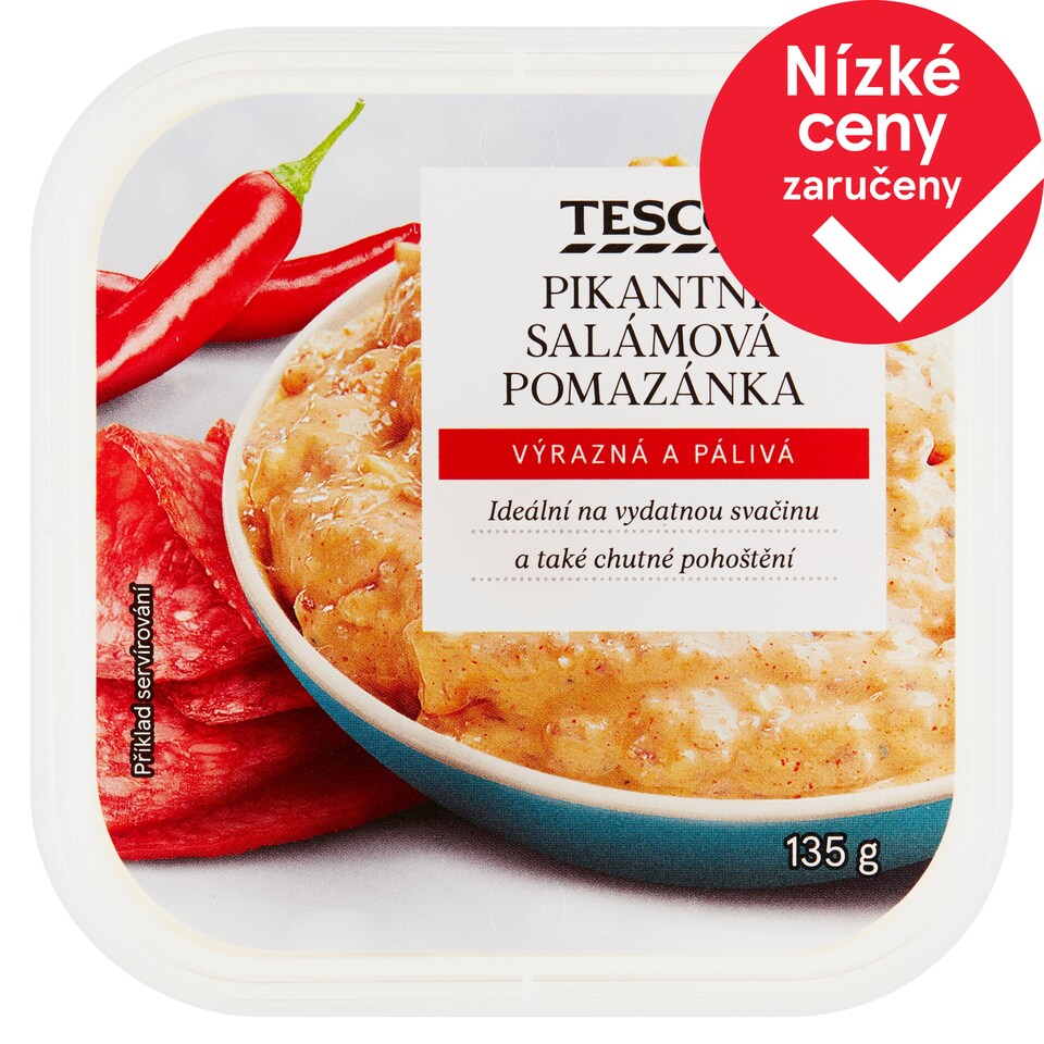 Tesco Pikantní salámová pomazánka 135g