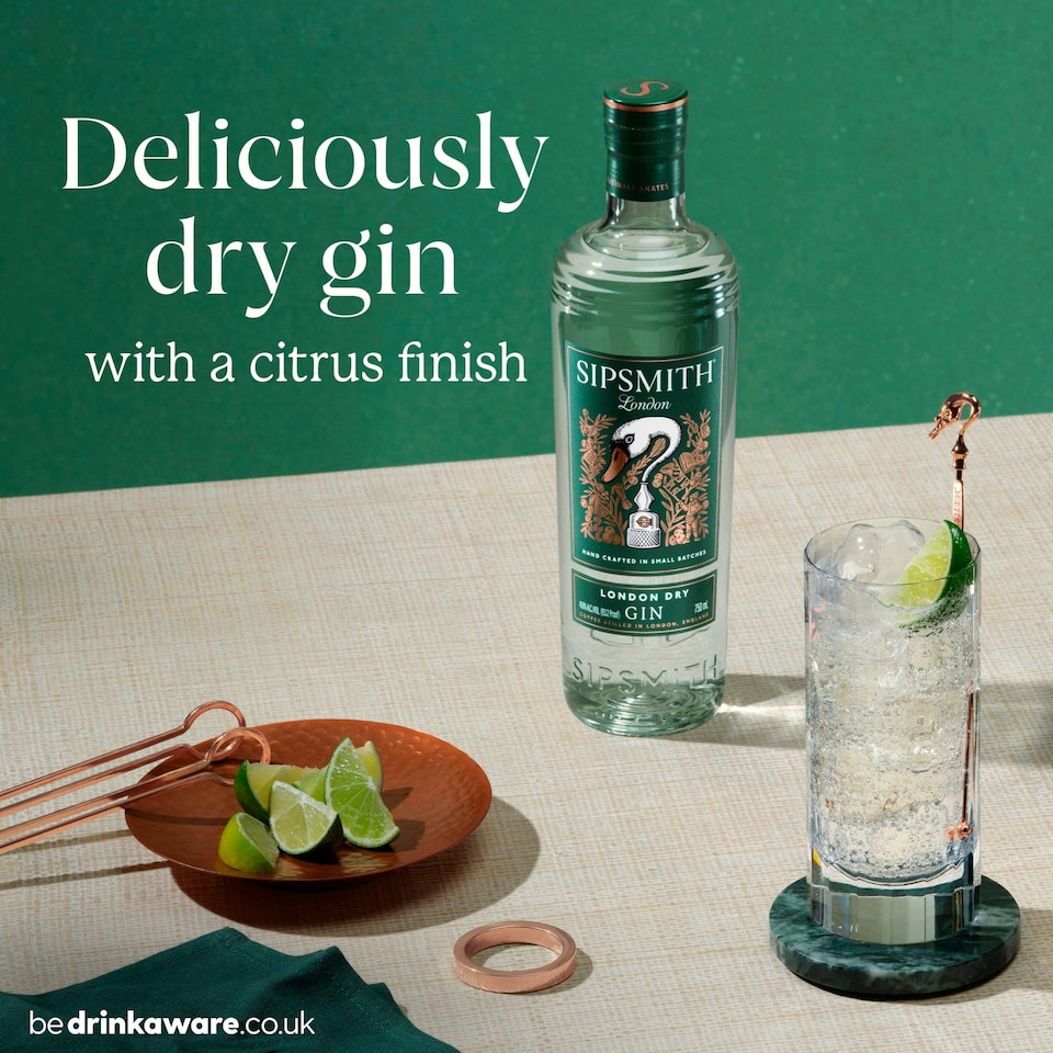 image 1 of SIPSMITH LONDON DRY GIN 70CL