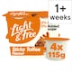 image 1 of Light & Free Sticky Toffee Greek Style Fat Free Yoghurt 4x115g