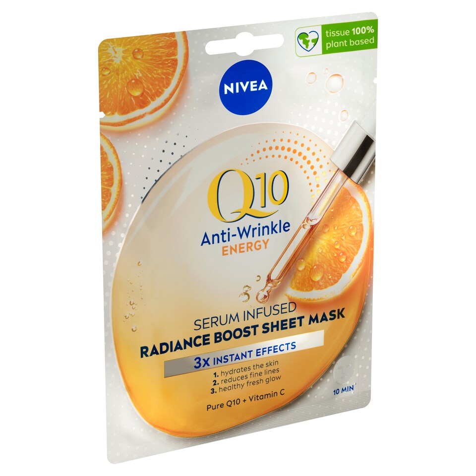 Obrázek 1 pro produkt Nivea Q10 Anti-Wrinkle Energizující textilní maska 1 ks