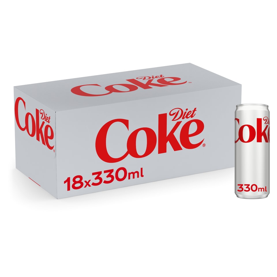 Diet Coke Soft Drink 18 X 330Ml