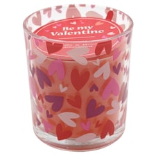 Tesco Heart Glass Candle