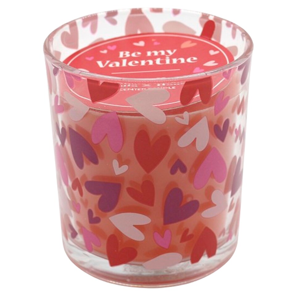 Tesco Heart Glass Candle