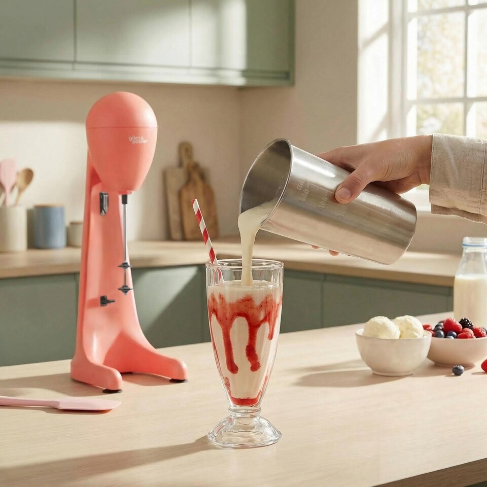 image 1 of Giles & posner Funfair Matt Red Milkshake Maker