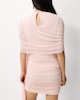 image 3 of F&F Ruched Draped Mini Dress in Pink