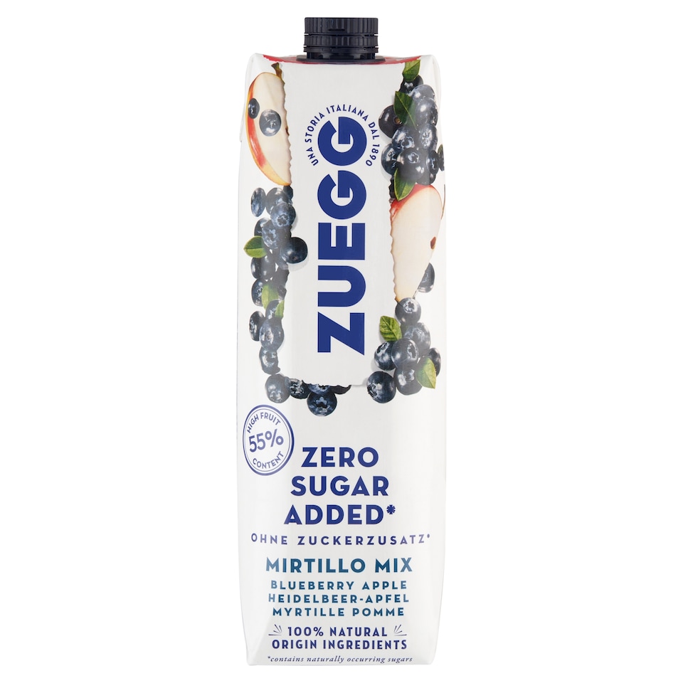 Zuegg Zero gyümölcs alapú ital almával és áfonyával 1000 ml 