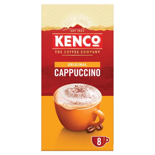 Kenco Cappuccino Coffee 8 Sachets 149G Tesco Groceries