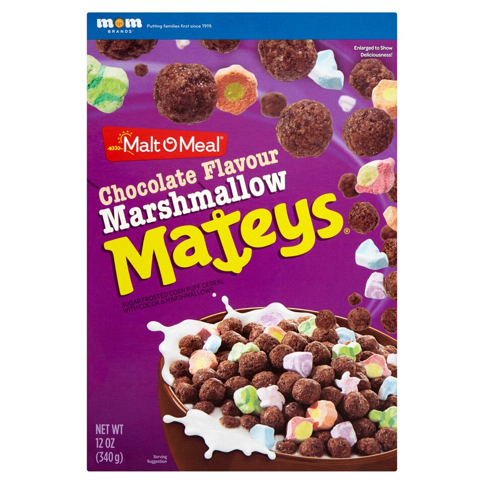 Malt-O-Meal Marshmallow Mateys Chocolate Flavoured 340G