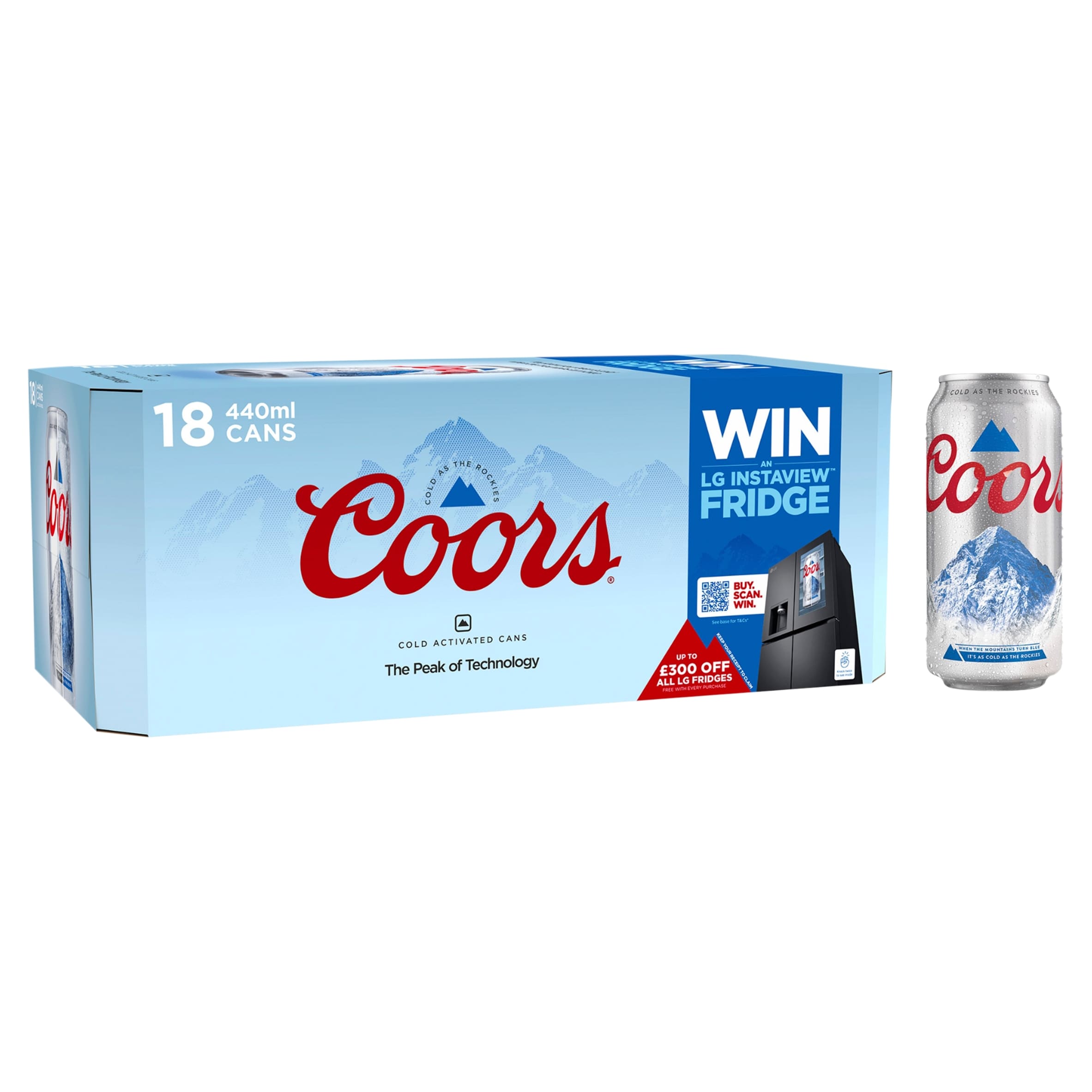 Coors Lager Beer 18 x 440ml