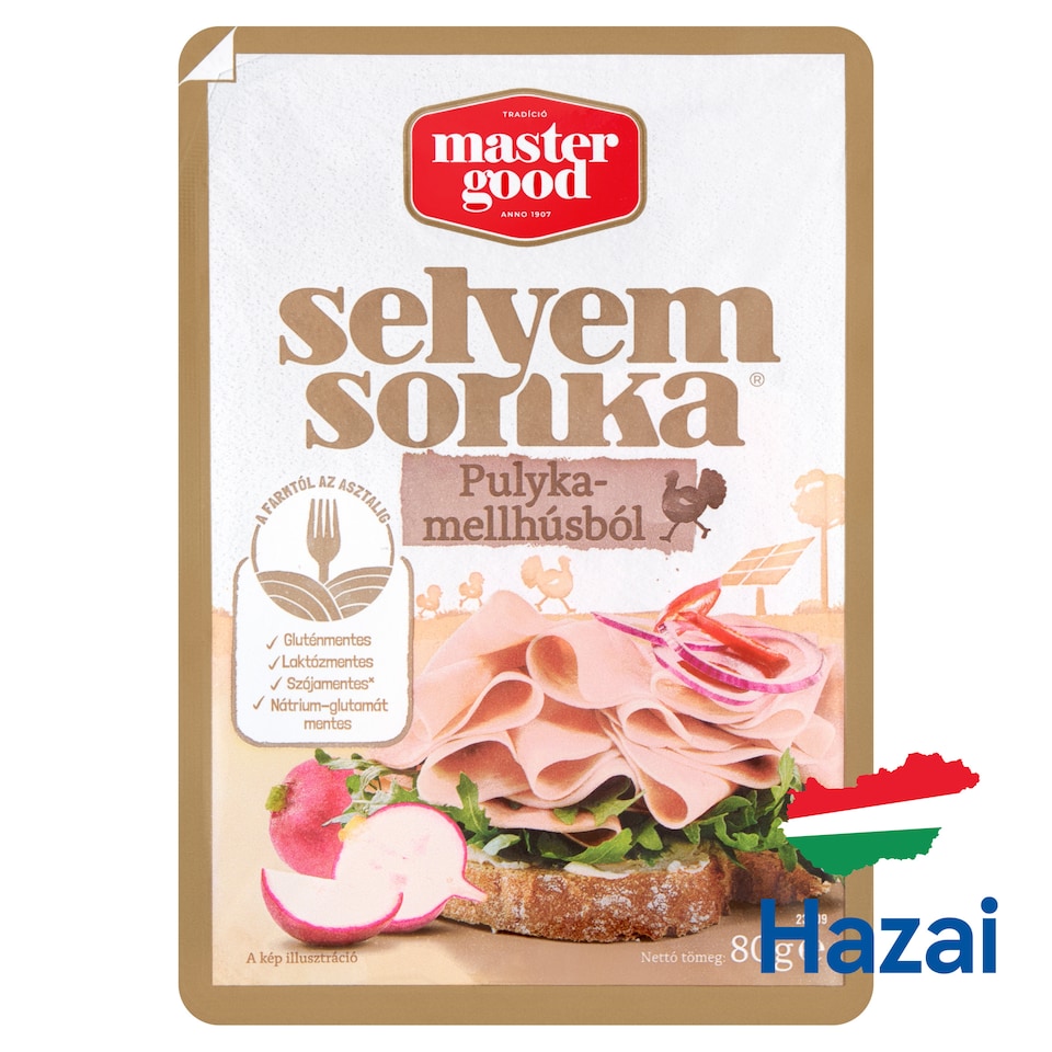 Master Good szeletelt selyemsonka pulykamellhúsból 80 g  1. kép
