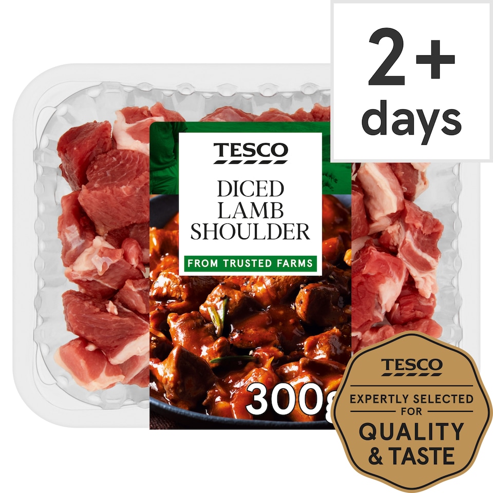 Tesco Diced Lamb Shoulder 300G