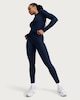 image 2 of F&F Active EVERYHOUR Ribbed Leggings in Navy