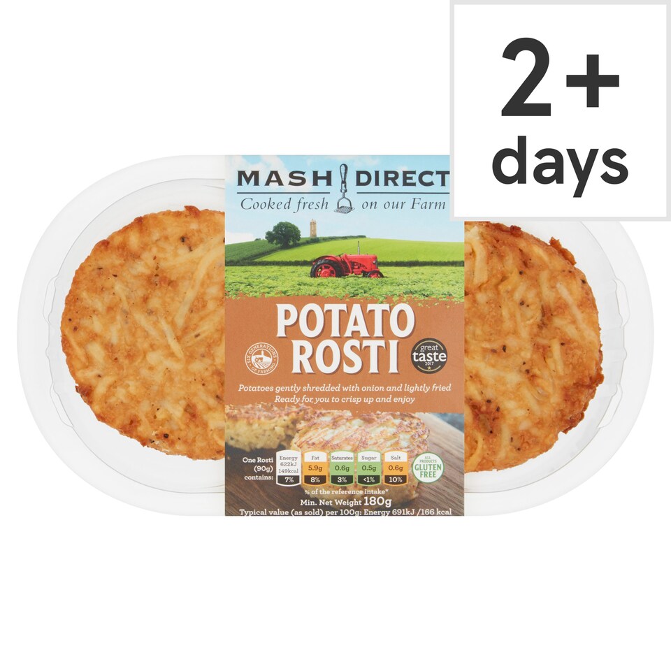 Mash Direct Potato Rosti 180G Tesco Groceries