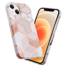 Groov-e iPhone 13 Design Case Rose Gold Geometric