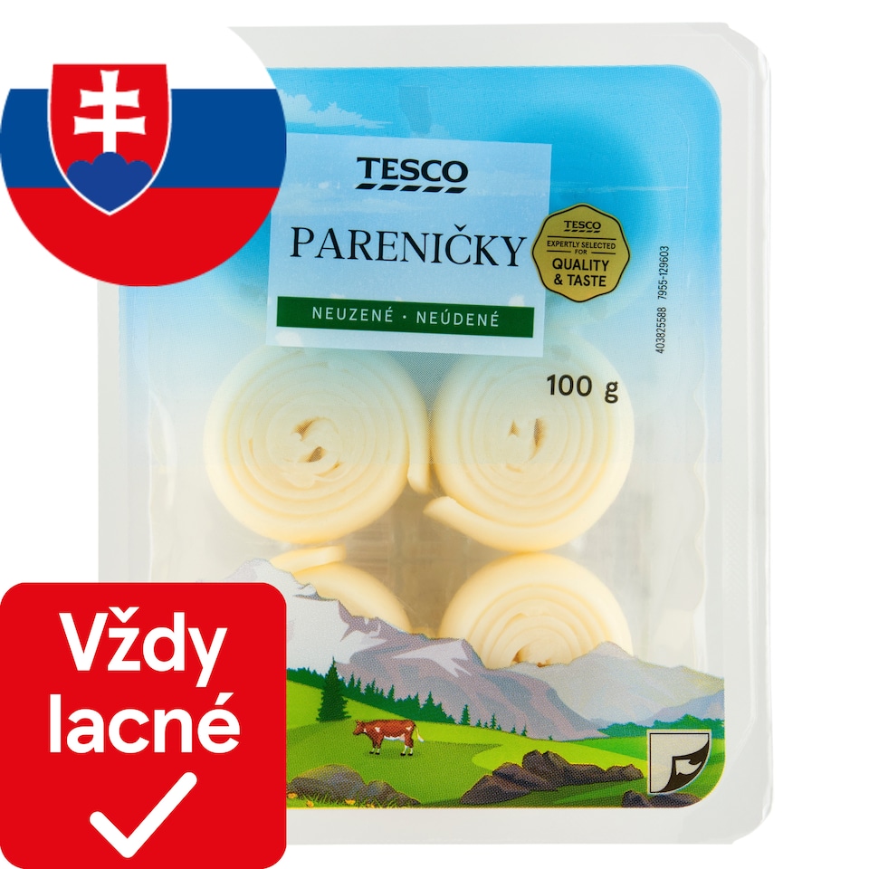 Tesco Pareničky neúdené 100 g