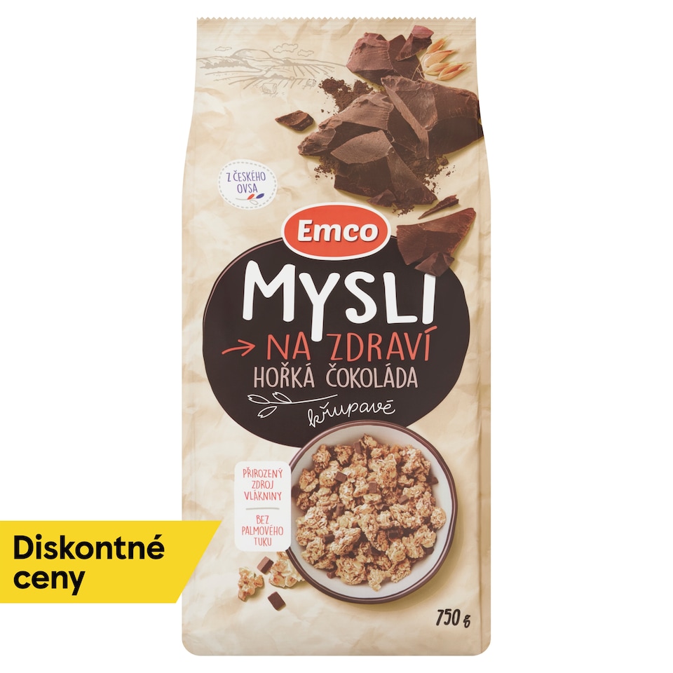 Emco Mysli Crunchy Dark Chocolate 750 g