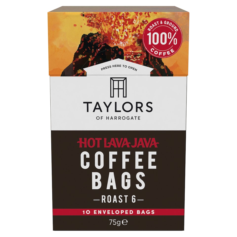 image 1 of Taylors 10 Hot Lava Java Coffee Bags 75G