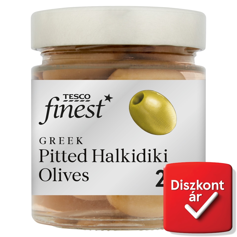 Tesco Finest magozott Halkidiki olívabogyó 210 g