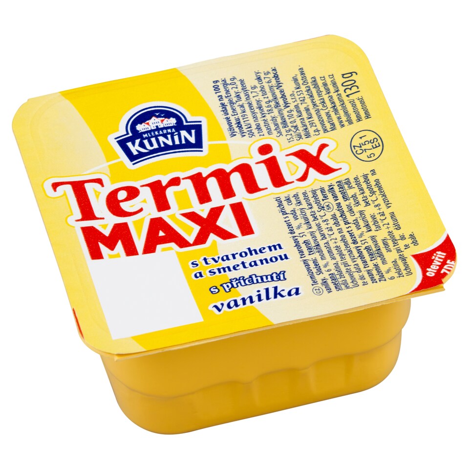 image 1 of Mlékárna Kunín Termix Maxi Vanilla 130 g
